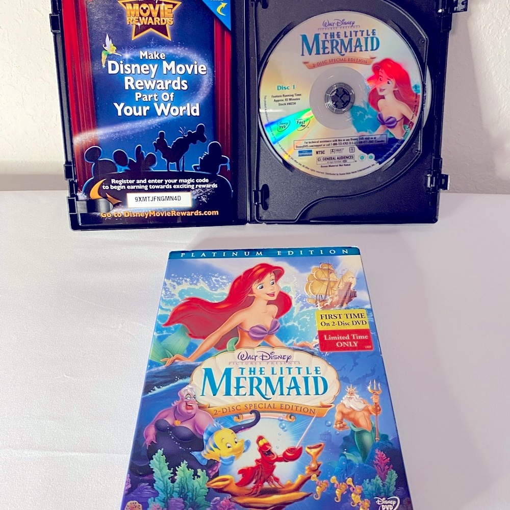 Disney’s The Little Mermaid Platinum Edition, Two-Disc DVD.  Limited Edition.